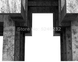 3D Wallpaper  Geometric Cement Wall