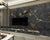 3D Wallpaper Black Golden Marble SKU# WAL0108