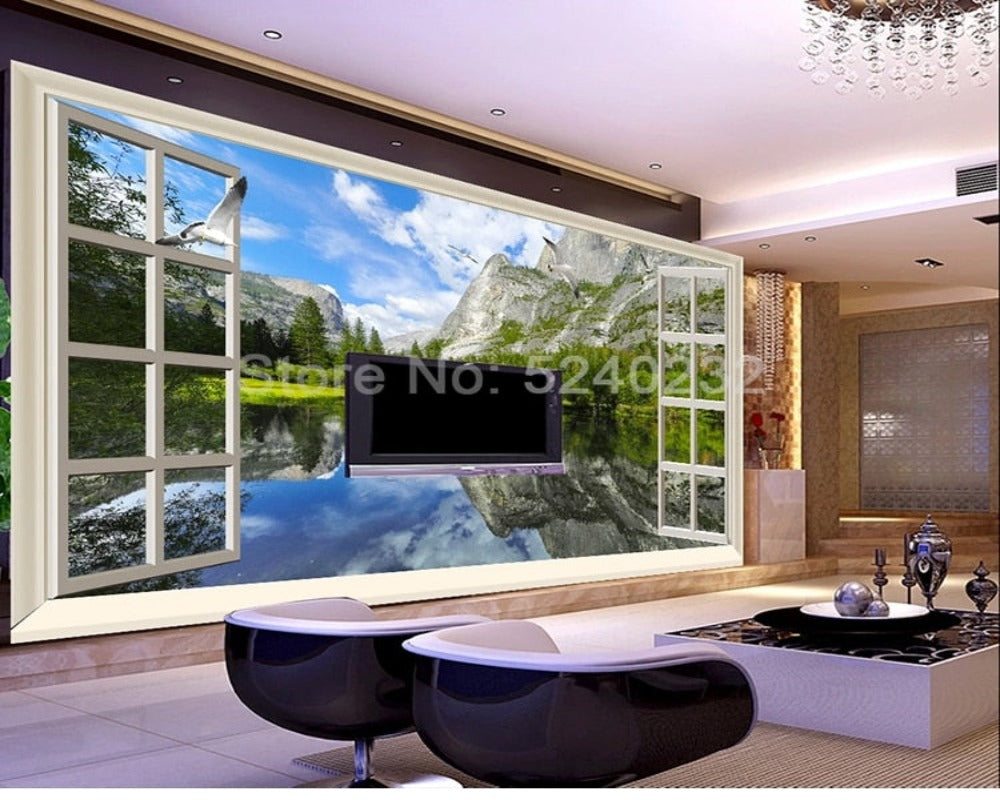 3D Wallpaper Window Nature SKU# WAL0322