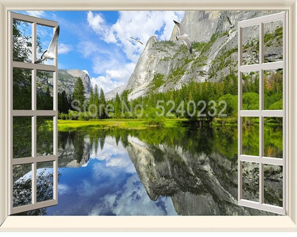 3D Wallpaper Window Nature SKU# WAL0322