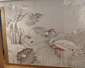 3D Wallpaper Flamingo Plant