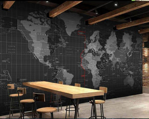 Custom Wallpaper World Map SKU# WAL0292