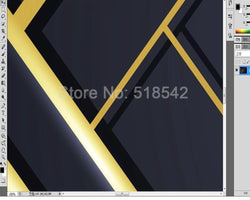 3D Wallpaper Golden Lines Series SKU# WAL0116