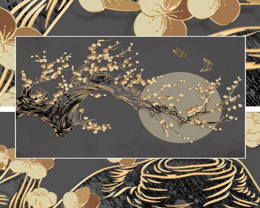 3D Wallpaper Chinese Blossom Moon SKU# WAL0308