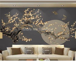 3D Wallpaper Chinese Blossom Moon SKU# WAL0308