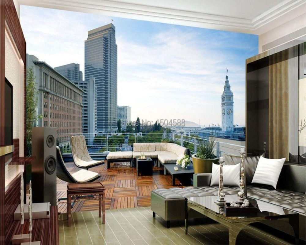 3D Wallpaper City Landscape SKU# WAL0351