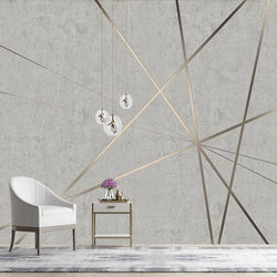 3D Wallpaper Geometric Cement 