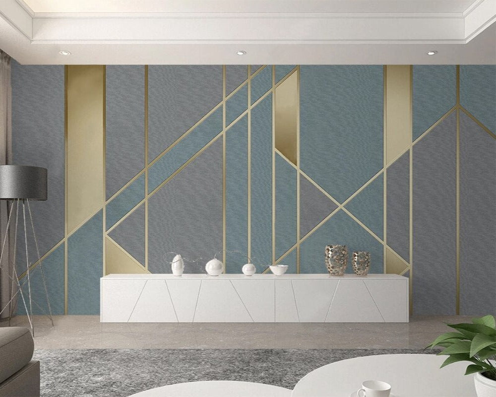 Custom Wallpaper Geometric Lines 