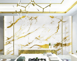 3D Wallpaper Golden Marble 