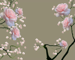 3D Wallpaper Floral Fantasy Series II SKU# WAL0369