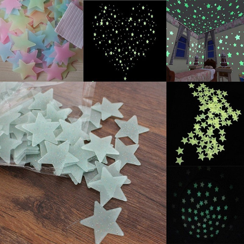 Starry Night 100 Pcs. Glow in the Dark Stars SKU# MOS0046