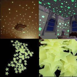 Starry Night 100 Pcs. Glow in the Dark Stars SKU# MOS0046