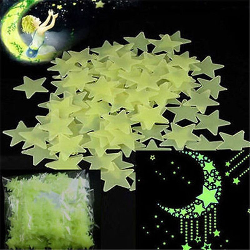 Starry Night 100 Pcs. Glow in the Dark Stars SKU# MOS0046