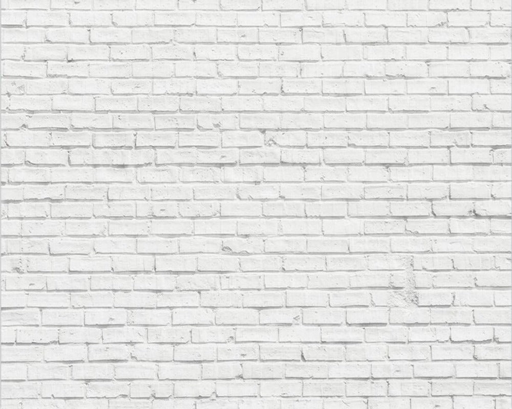 3D Wallpaper White Brick Parade SKU# WAL0279