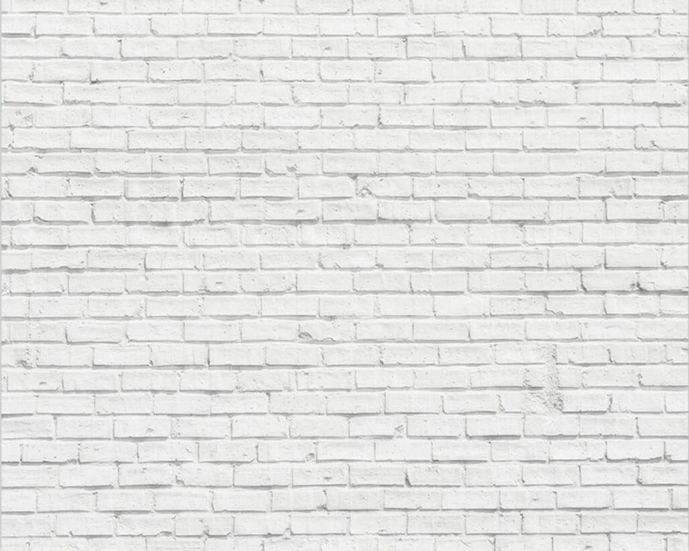 3D Wallpaper White Brick Parade SKU# WAL0279