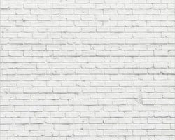 3D Wallpaper White Brick Parade SKU# WAL0279