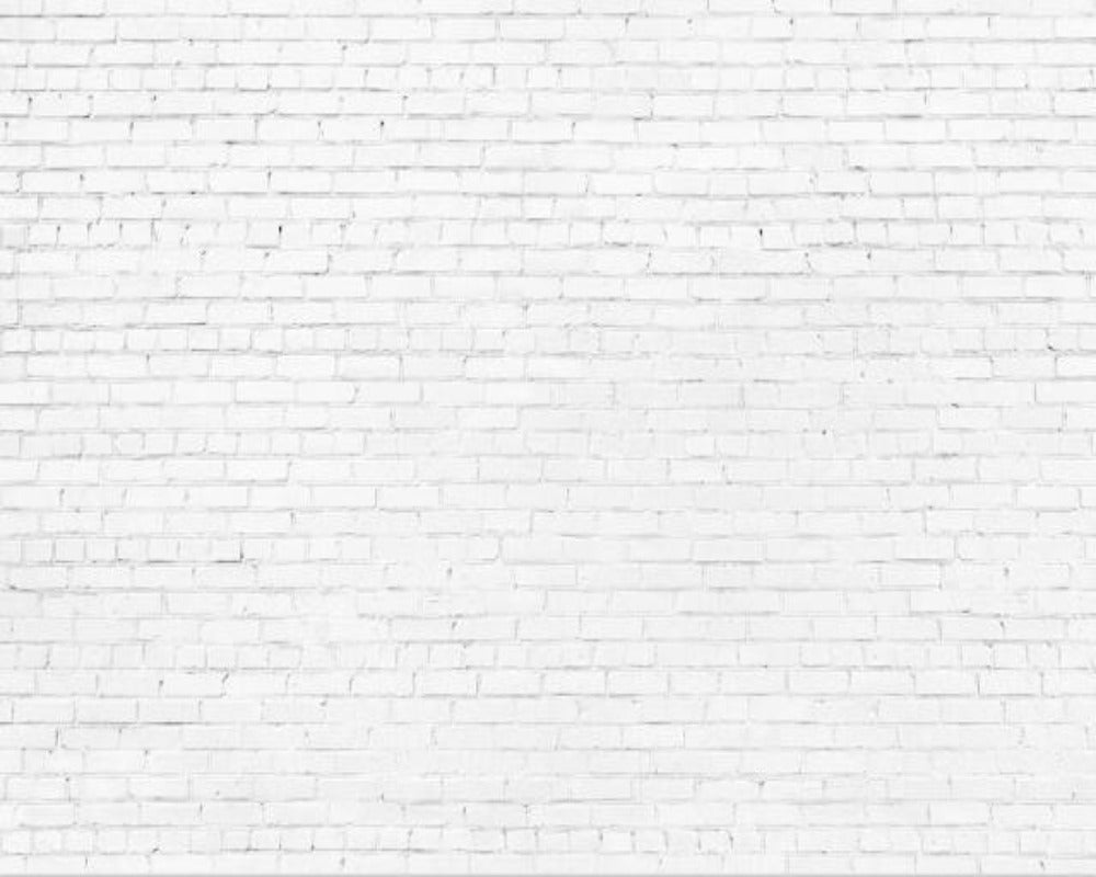 3D Wallpaper White Brick Parade SKU# WAL0279