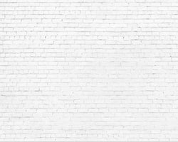 3D Wallpaper White Brick Parade SKU# WAL0279