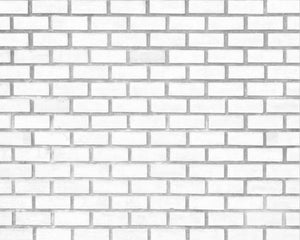 3D Wallpaper White Brick Parade SKU# WAL0279