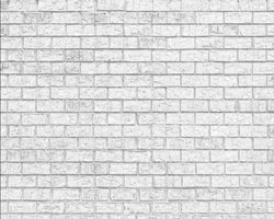 3D Wallpaper White Brick Parade SKU# WAL0279