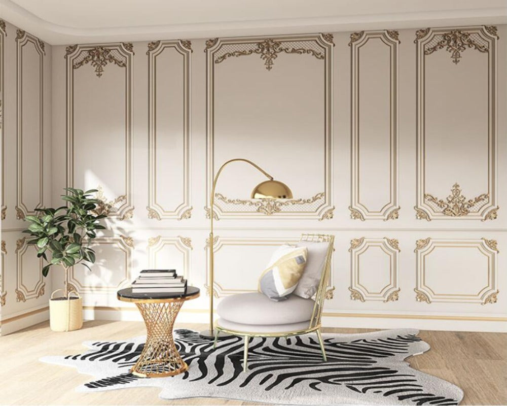 3D Wallpaper Euro Wall Framing SKU# WAL0121