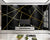 3D Wallpaper Gold & Black Marble SKU# WAL0113