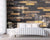 Brick Wallpaper Black & Gold Brick Wall for Bedroom