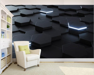 3D Wallpaper Hexagon Designs SKU# WAL0182