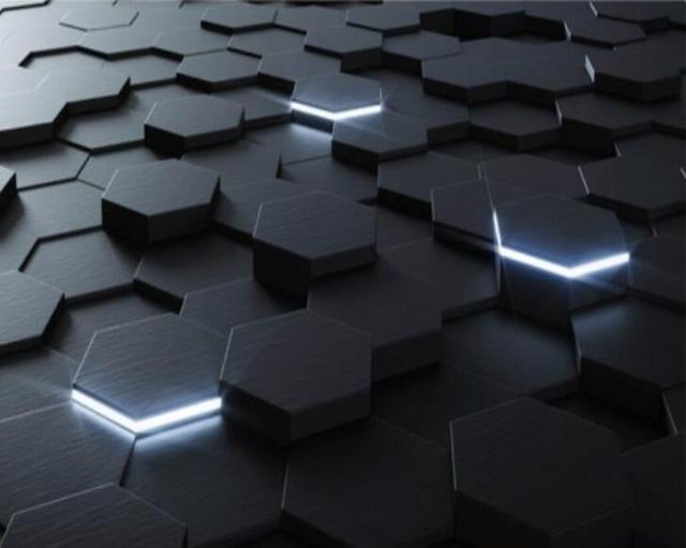 3D Wallpaper Hexagon Designs