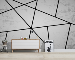 3D Wallpaper Geometric Abstract Marble SKU#  WAL0300