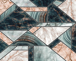 3D Wallpaper Geometric Abstract Marble SKU#  WAL0300