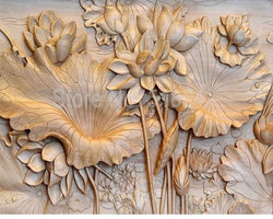 3D Wallpaper Lotus Leaf SKU# WAL0092