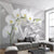Floral Inspired 3D Wallpaper Butterfly Orchid