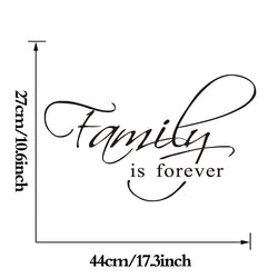 Copy of "Family Is Forever" Lettering Wall Sticker SKU# WAL10001