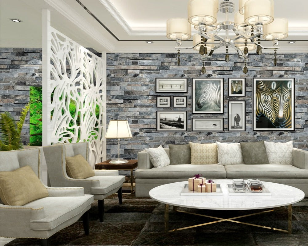 3D Wallpaper (Roll) Stereo Stone SKU# WAL0076