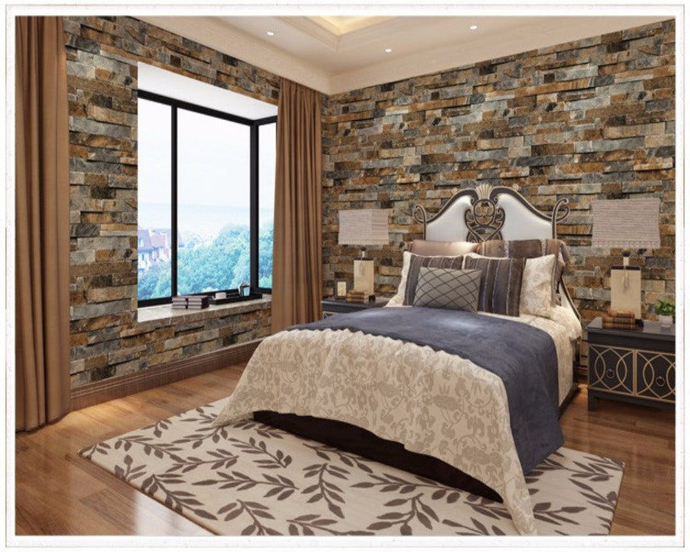 3D Wallpaper (Roll) Stereo Stone SKU# WAL0076