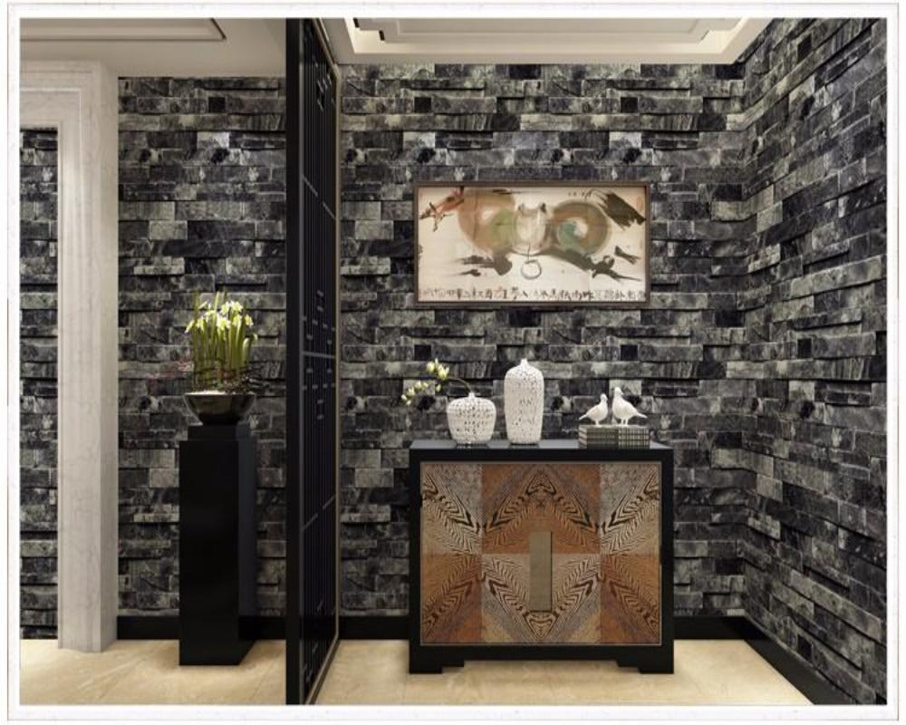 3D Wallpaper (Roll) Stereo Stone SKU# WAL0076