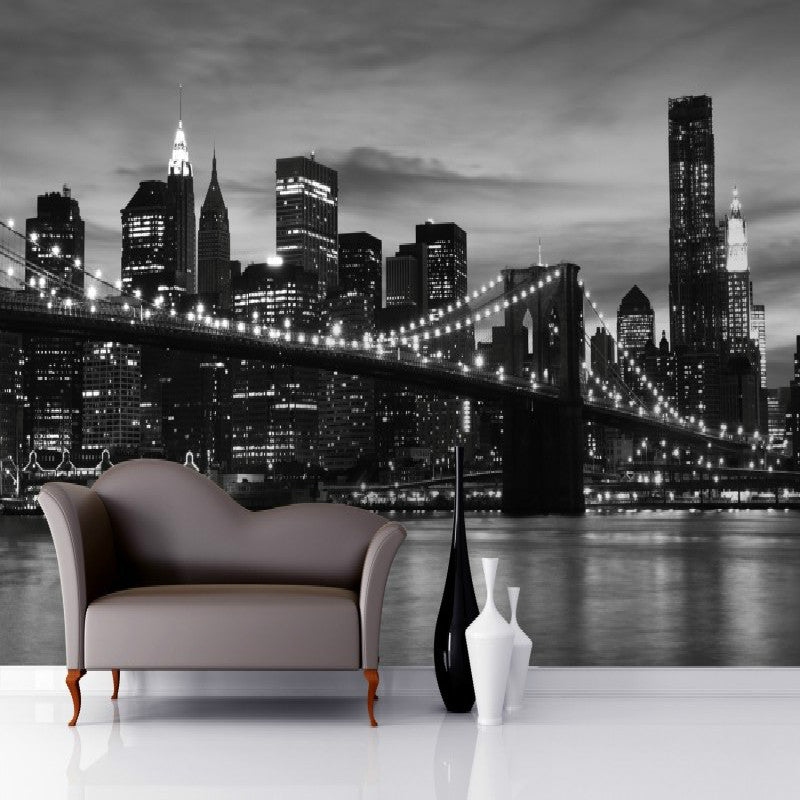 3D Wallpaper Brooklyn Bridge NYC SKU# WAL0080