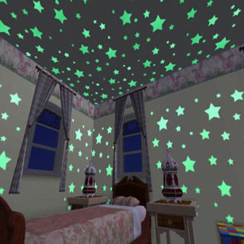 Starry Night 100 Pcs. Glow in the Dark Stars SKU# MOS0046
