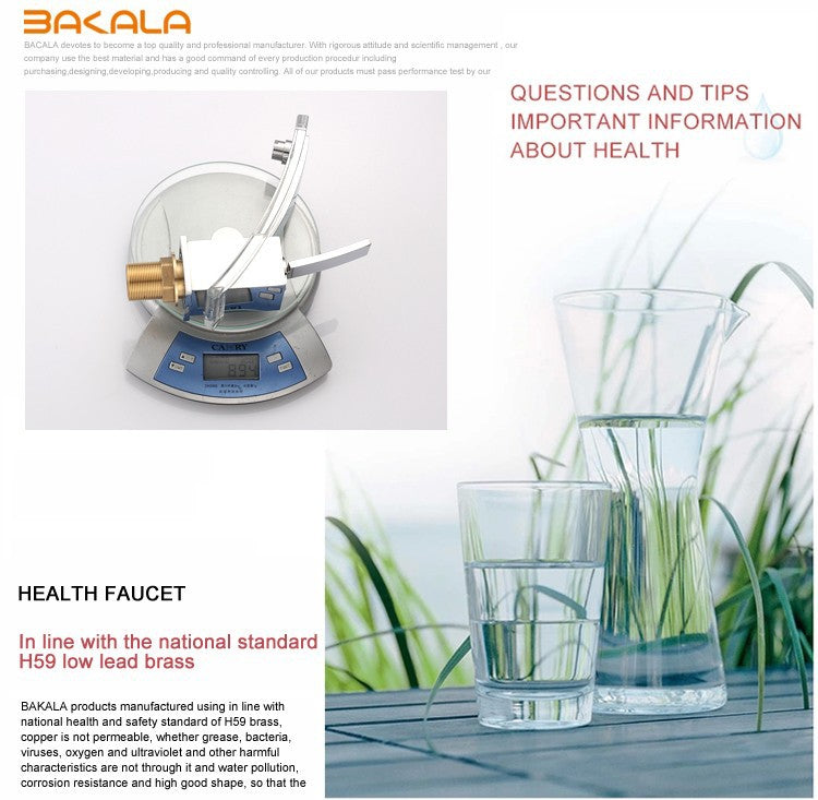 Modern Glass and Chrome Bathroom Faucet SKU# BAT0008