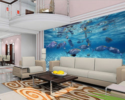 3D Wallpaper Aquarium Wildlife SKU# WAL0167