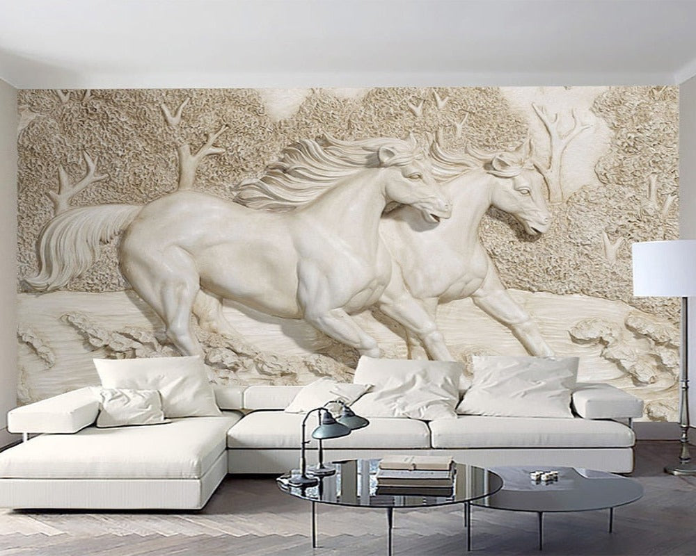 3D Wallpaper Euro Rustic Horse Series III SKU# WAL0345