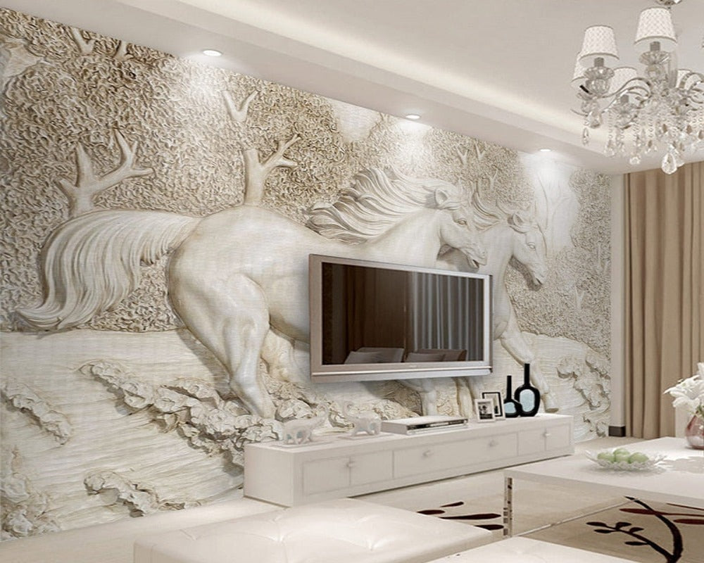 3D Wallpaper Euro Rustic Horse Series III SKU# WAL0345