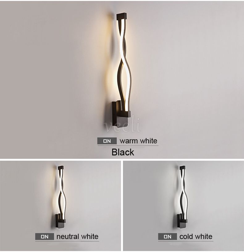 LED Spiral Wall Sconce Indoor Living Room, Corridor SKU# LIG0043