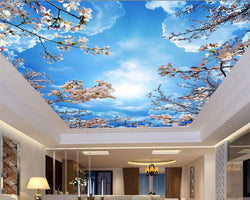 3D Ceiling Sky White Clouds SKU# WAL0172