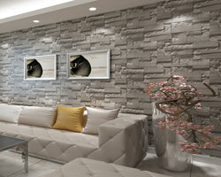 3D Wallpaper (Roll) Stone Brick SKU# WAL0151