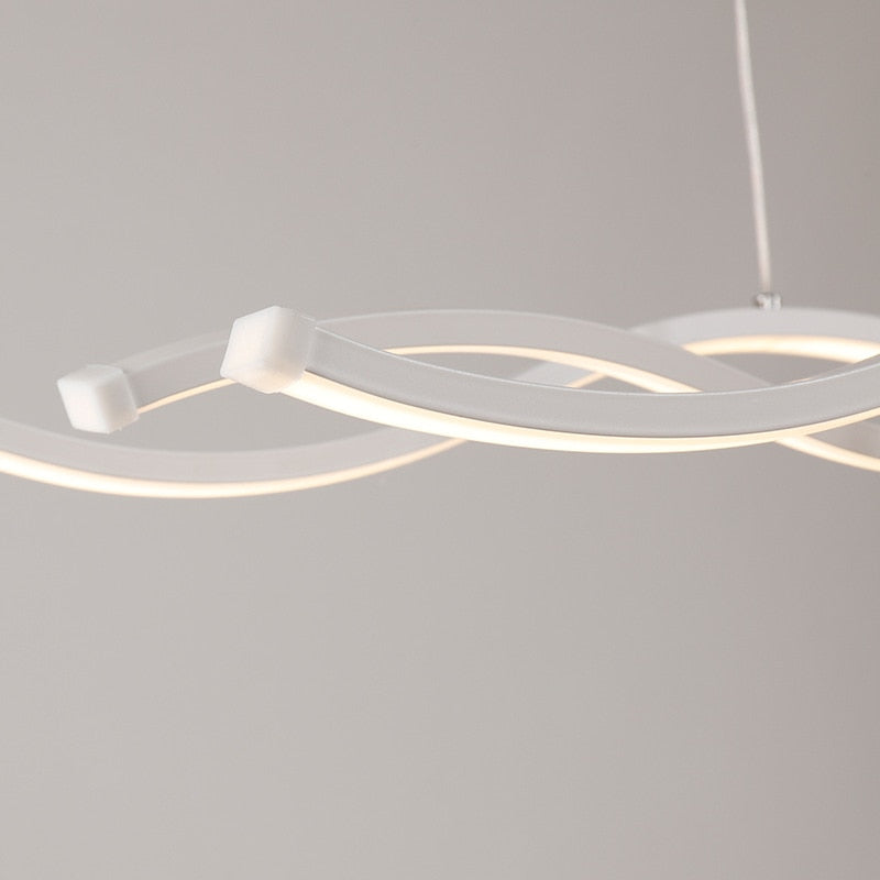 LED Water Waves Aluminum Pendant Island SKU# LIG0049