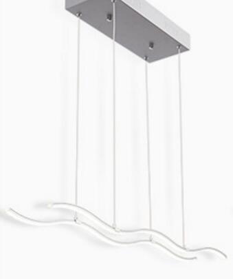 LED Water Waves Aluminum Pendant Island SKU# LIG0049