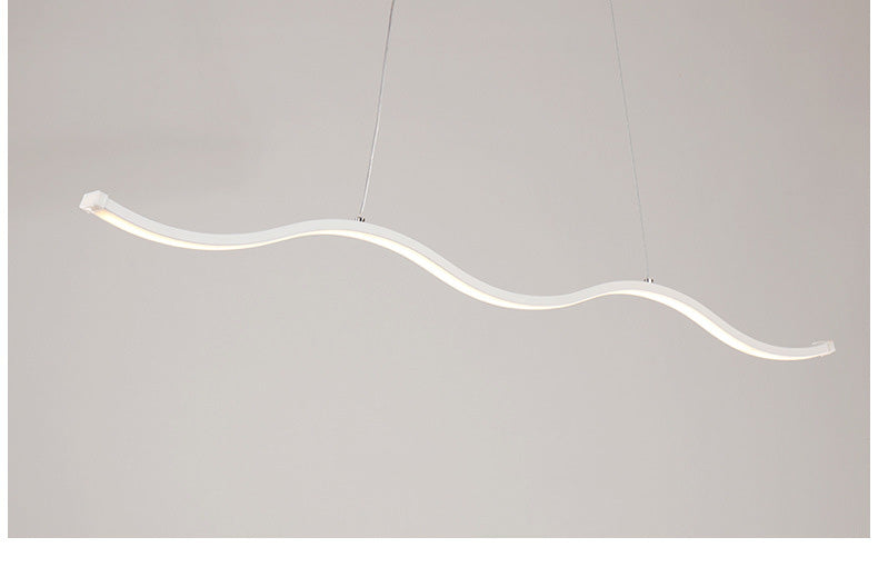 LED Water Waves Aluminum Pendant Island SKU# LIG0049