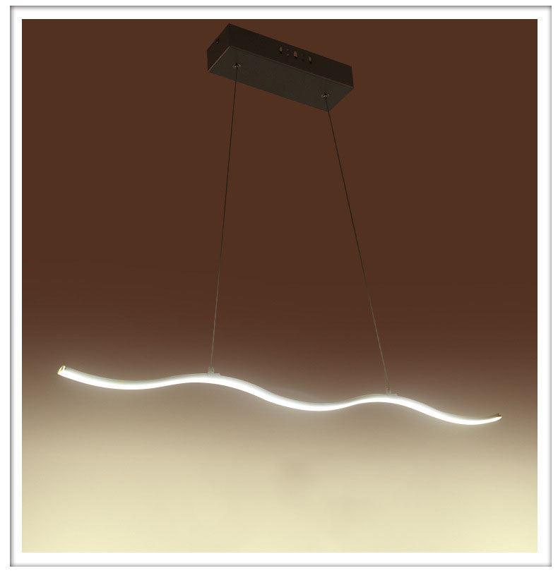 LED Water Waves Aluminum Pendant Island SKU# LIG0049